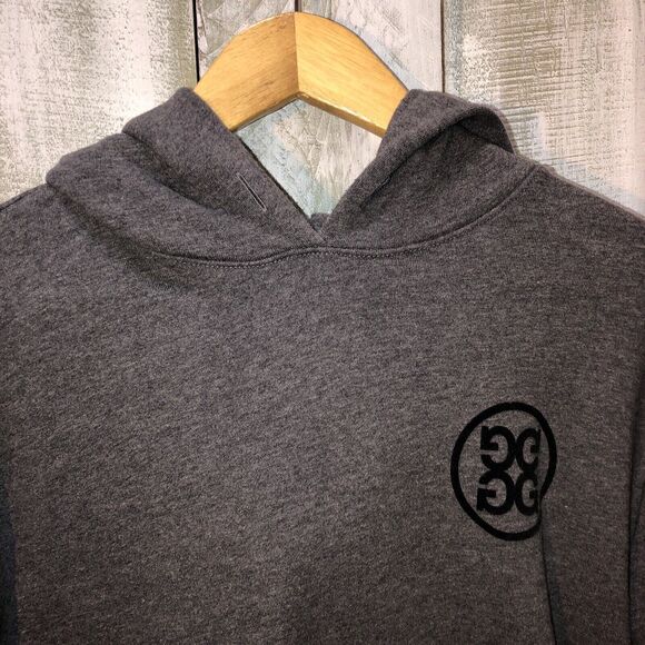 G/Fore Golf Hoodie Men's Medium Gray Casual Hooded Pullover Golf Long Sleeve - Picture 6 of 11